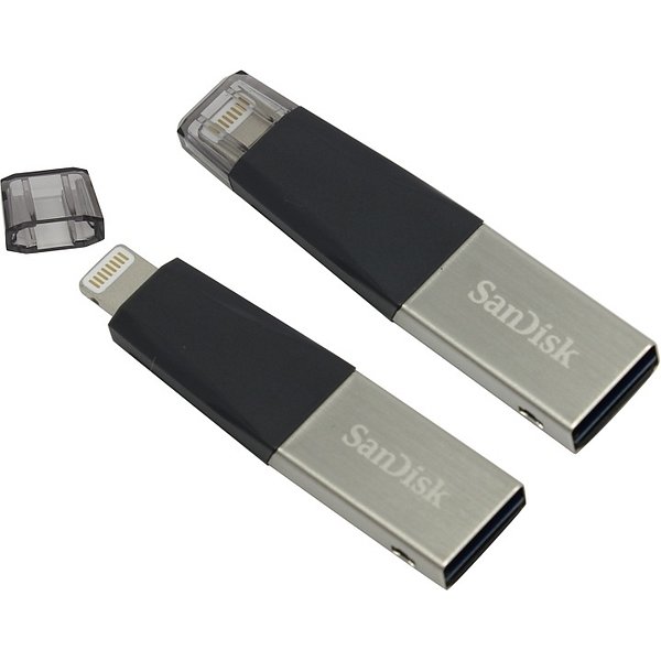 Флешка USB SANDISK iXpand Mini 128Гб, USB3.0