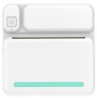 Беспроводной портативный мини принтер для телефона Portable Mini Printer (white-pink)