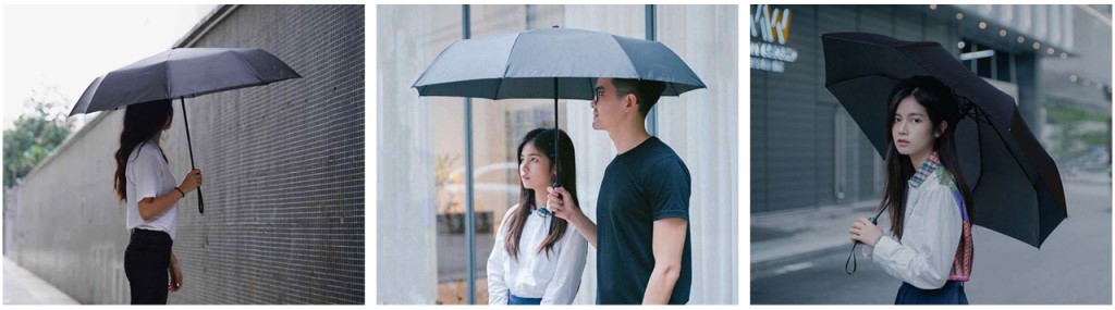 11 Зонт Xiaomi KongGu Auto Folding Umbrella черный WD1.jpg