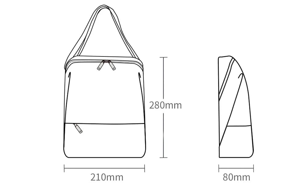 12 Сумка на плечо Xiaomi (Mi) 90 Points Basic Urban Shoulder Bag (DSXK02RM) Light Grey.jpg