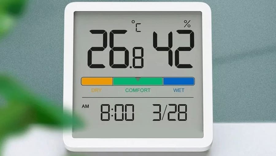 11 Метеостанция Xiaomi BEHEART Temperature and Humidity Clock Display W200 White.jpg