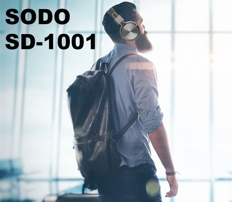 11 Беспроводные наушники SODO SD-1001, Bluetooth + AUX, 250 мАч,.jpg