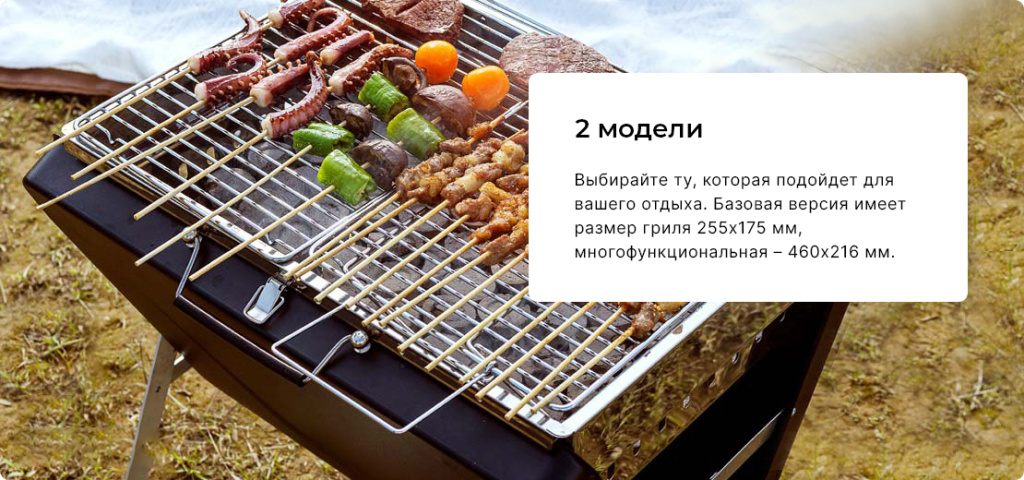 19 Портативный мангал для барбекю Xiaomi Chao Portable Barbecue Grill (YC-SKL01)22,5x22x30 см.jpg
