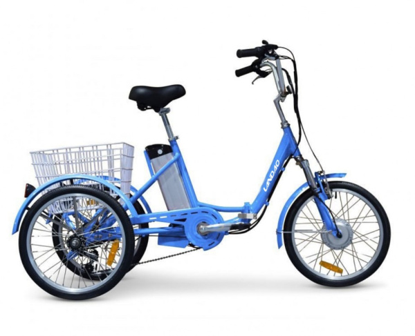 Электровелосипед GreenCamel Трайк-20 (R20 500W 48V 15Ah) Складной (Синий)