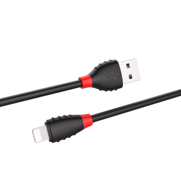 Кабель HOCO X27 Fast Charge Data Cable USB - Lightning 2.4A, 1.2m (Black)