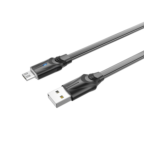 Кабель USB BOROFONE BU12 Synergy, USB - MicroUSB, 2.4А, 1.2 м, черный