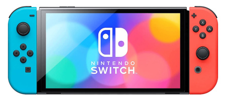 Игровая консоль Nintendo Switch OLED (неоновый синий/неоновый красный)