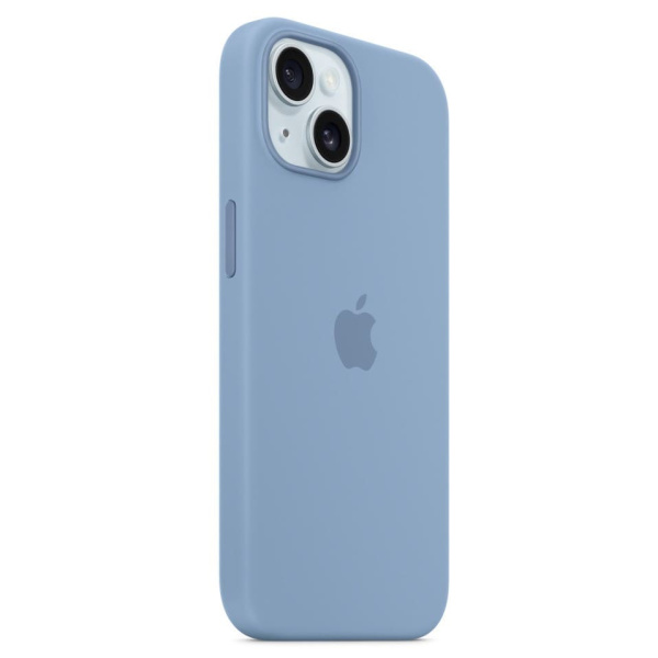Чехол Silicone Case MagSafe Iphone 15 Голубой