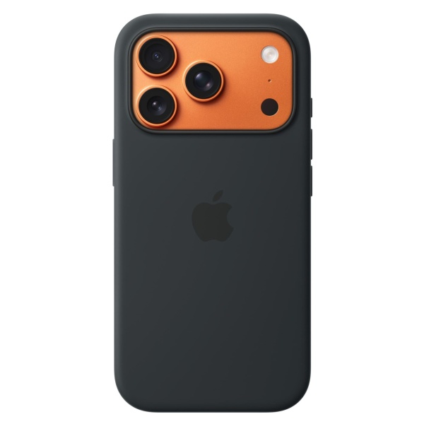 Чехол Silicone Case MagSafe совместим с ремешком через плечо 17 Pro Black