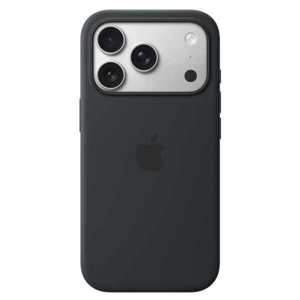 Чехол Silicone Case MagSafe совместим с ремешком через плечо 17 Pro Black