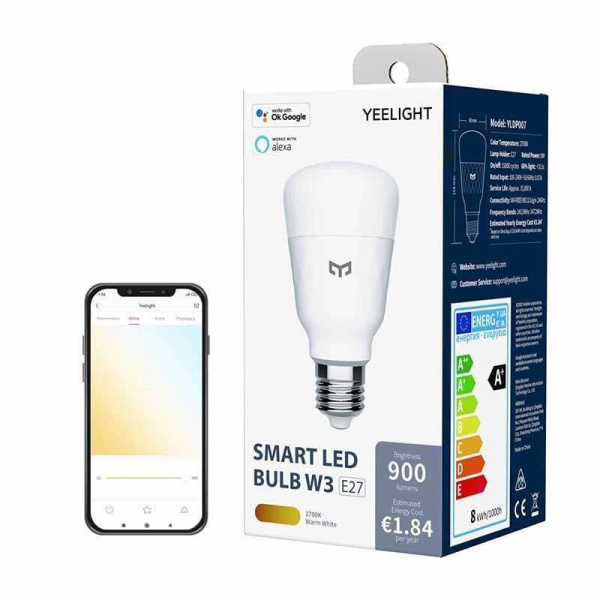 Лампочка Xiaomi Yeelight Smart LED Bulb W3 (White) (YLDP007)