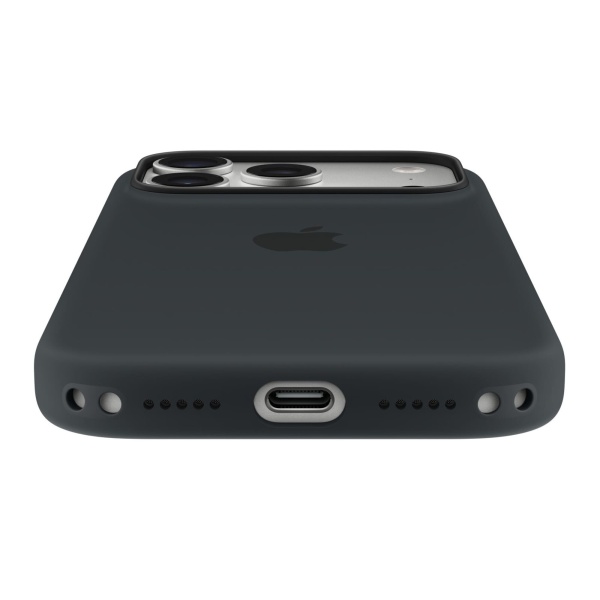 Чехол Silicone Case MagSafe совместим с ремешком через плечо 17 Pro Black