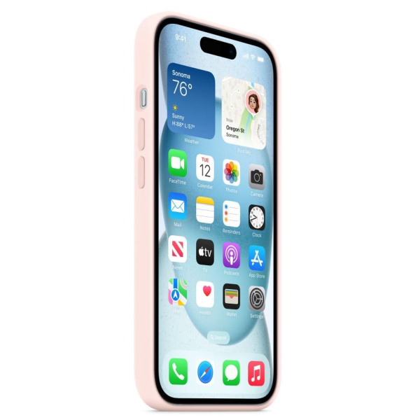 Чехол Silicone Case MagSafe Iphone 15 Розовый