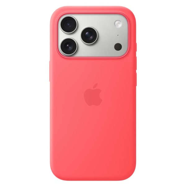 Чехол Silicone Case MagSafe совместим с ремешком через плечо 17 Pro Bright Guava