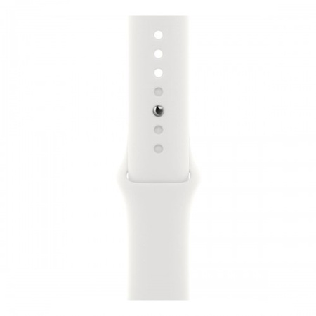 Смарт-часы Apple Watch S8, 41 mm, корпус из алюминия серебристого цвета, спортивный ремешок «White»«Succulent»