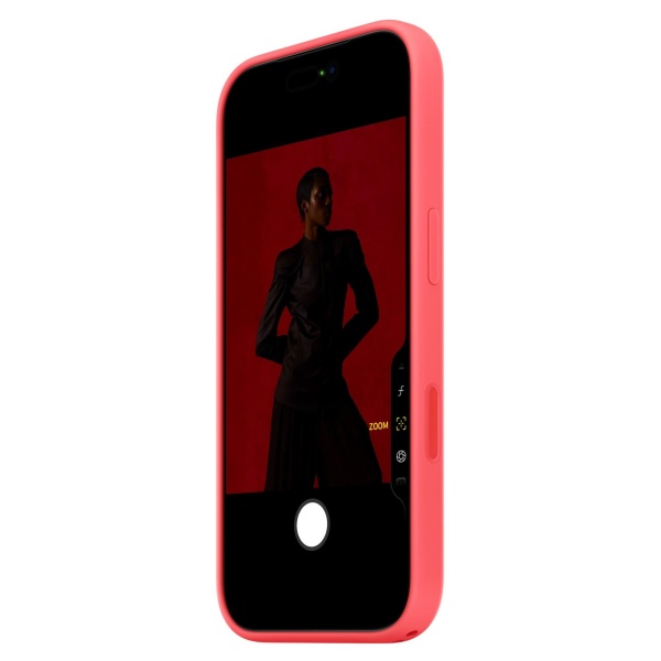 Чехол Silicone Case MagSafe совместим с ремешком через плечо 17 Pro Bright Guava