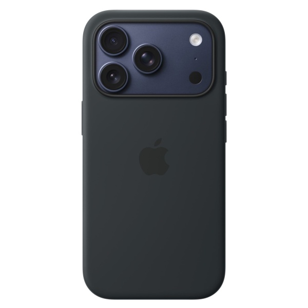 Чехол Silicone Case MagSafe совместим с ремешком через плечо 17 Pro Black