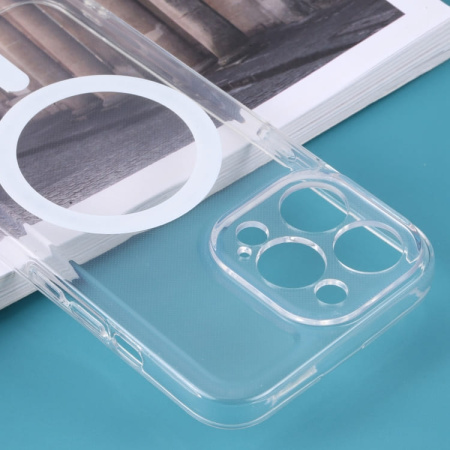 Чехол силиконовый Electroplate Magsafe для iPhone 14