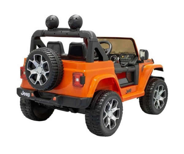 Детский электромобиль Джип Jeep Rubicon DK-JWR555 оранжевый