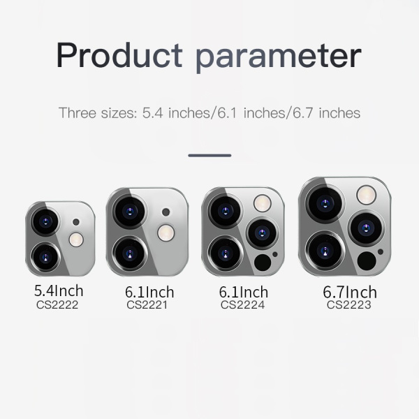 Защитное стекло COTEetCI Lens Film на объектив камеры для iPhone 12 Pro Max 6.7" Черный