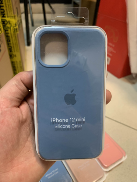 Накладка Silicone Case для iPhone 12 mini Dark blue