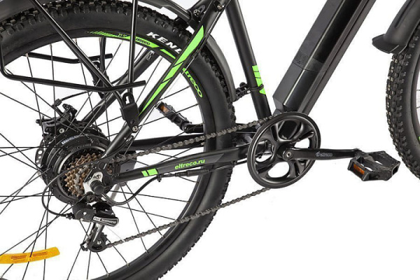 Электровелосипед Eltreco XT 800 Pro (Серо-зеленый-2670)