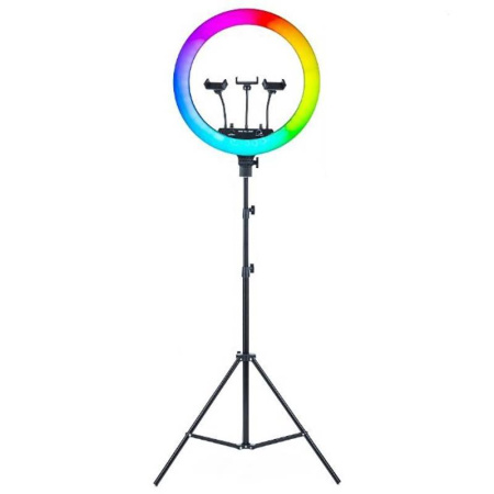 Профессиональная цветная кольцевая лампа RL-18 RGB 45 см