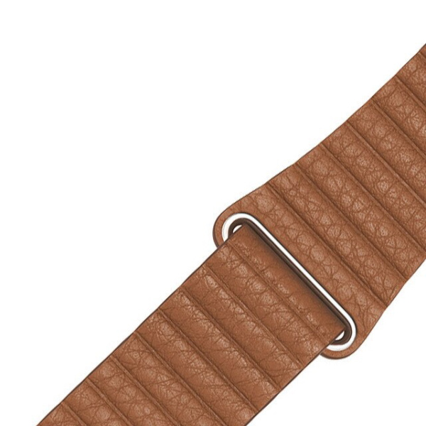 Ремешок кожаный Leather Loop для Apple Watch 38/40/41 мм, 225мм, на магните, коричневый