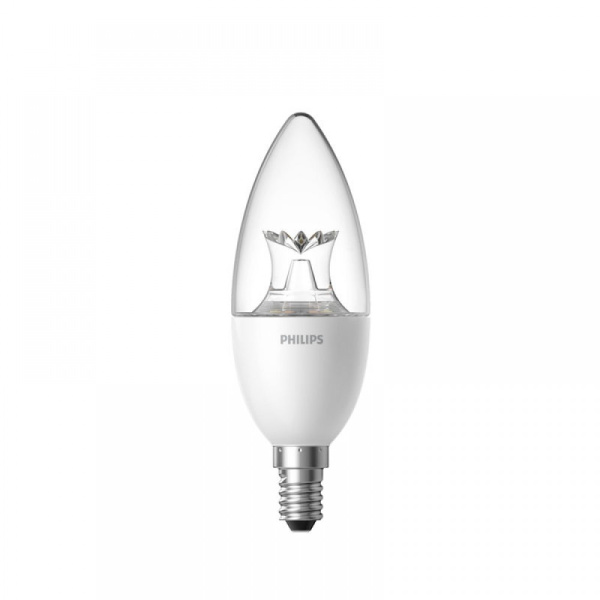 Умная лампочка-свеча Xiaomi Philips RuiChi Candle Light Bulb (E14) (прозрачная) (GPX4008RT)