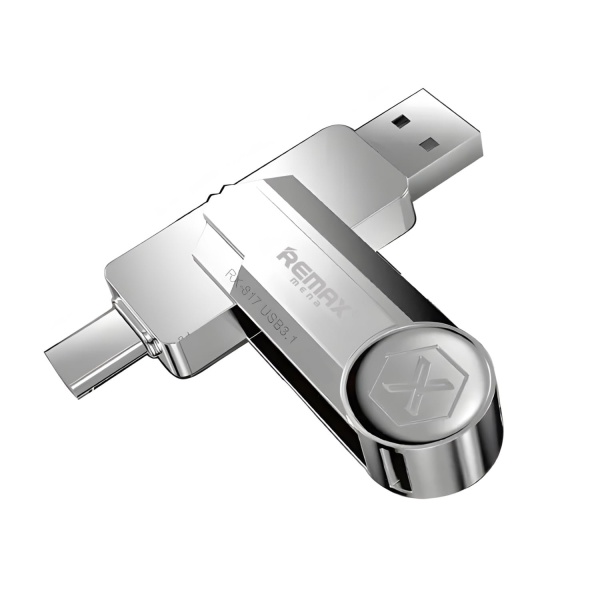 Флеш-карта Remax РХ-817 USB-AUSB-C Silver 128GB