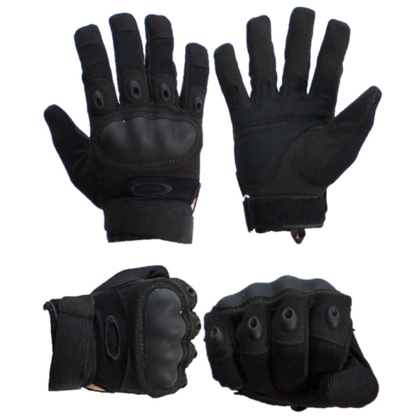 Перчатки с косточкой с пальцами (XXL) Черные