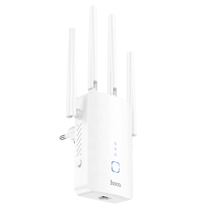 Репитер Wi-Fi Hoco HI35, 2,4 ГГц, до 300 Мбит/с, белый Репитер Wi-Fi Hoco HI35, 2,4 ГГц, до 300 Мбит/с, белый