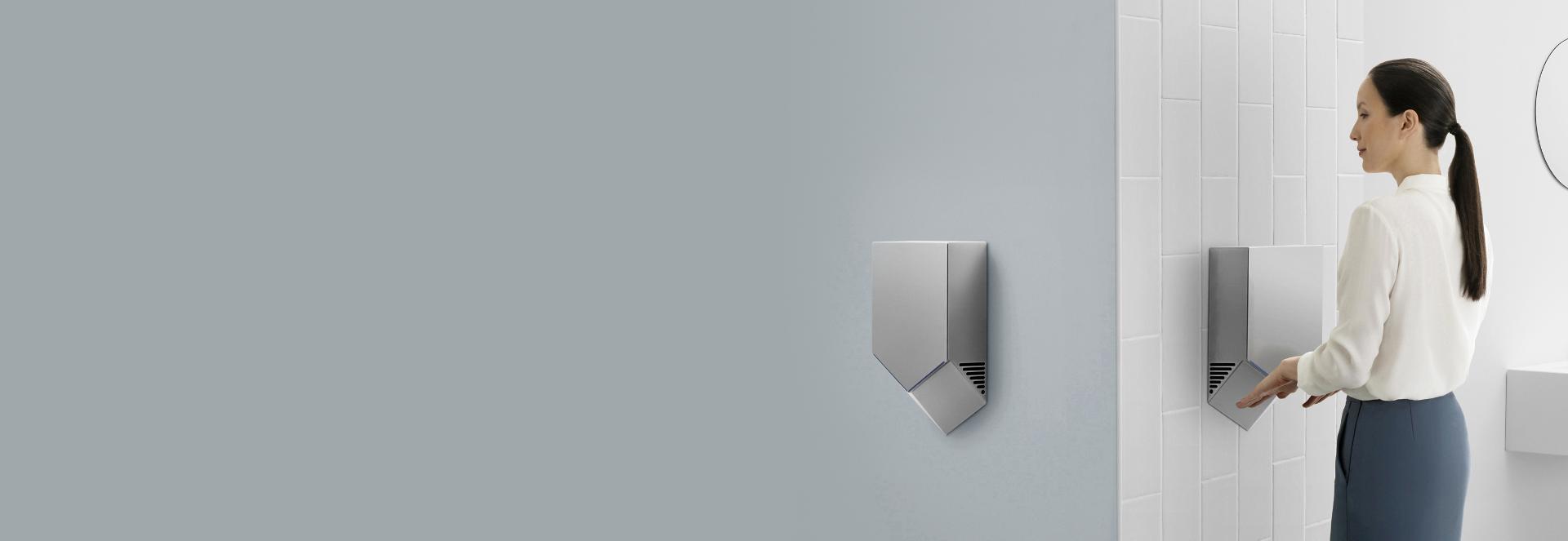 Dyson Airblade V HU02 Nickel в современном санузле