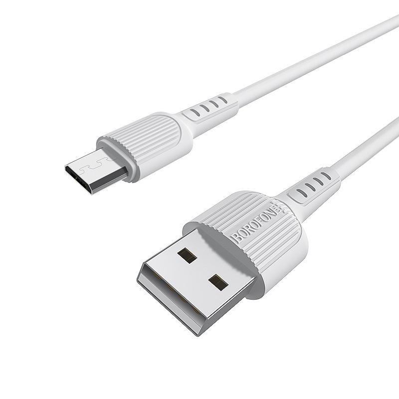 Кабель USB BOROFONE BX16 Easy, USB - MicroUSB, 2А, 1 м, белый