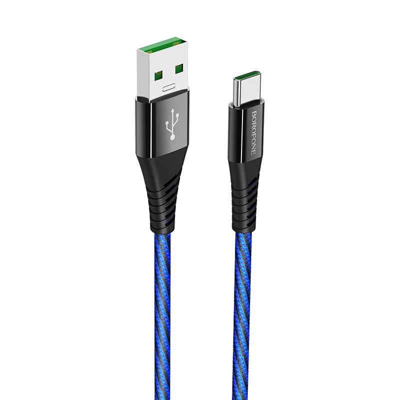 Кабель Borofone 1,2 м BU13 (USB - Type-C) Dark Blue