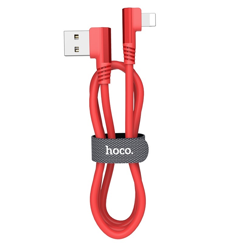 Кабель USB HOCO U83 Puissant USB - Micro  2.4А (Красный)