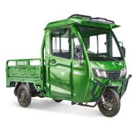 Грузовой электротрицикл Rutrike КАРГО Кабина 1500 60V1000W Зеленый