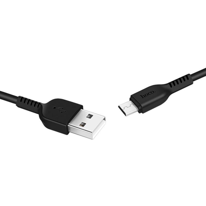 Кабель USB HOCO X20 Flash USB - MicroUSB 2А 1м (Черный)