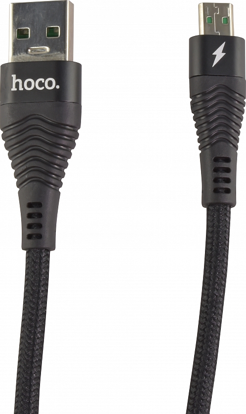 Кабель HOCO (U53) 4A Micro USB (1,2м) (черный)