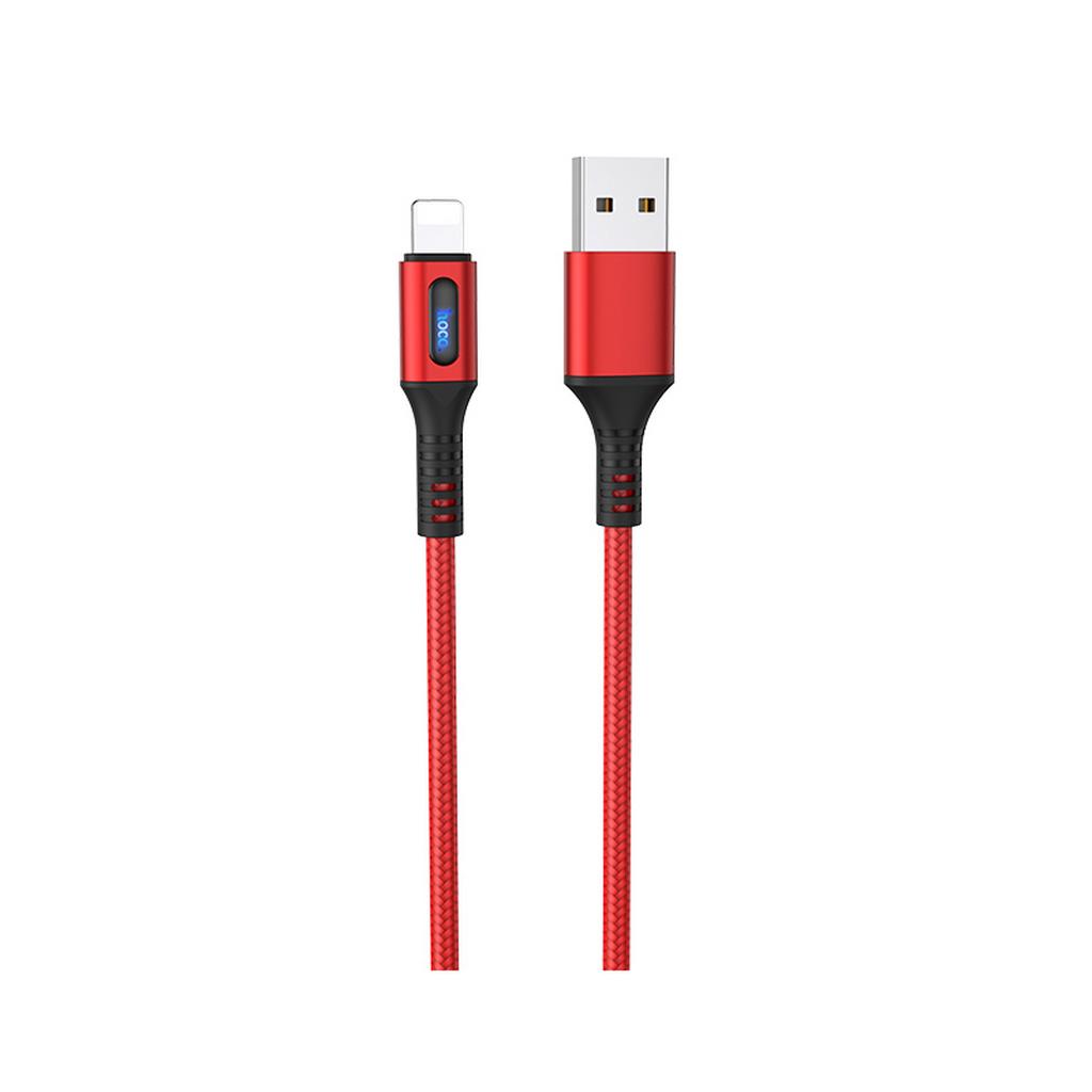 Кабель USB HOCO U79 Admirable USB - Lightning 1.2м (Красный)