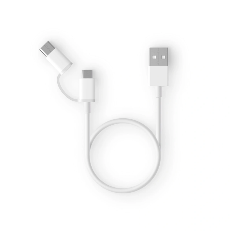 Кабель 2in1 USB Type-C/Micro Xiaomi ZMI 100см (AL501) White