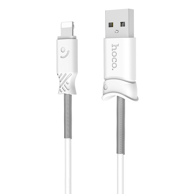 Кабель USB HOCO X24 Pisces USB - Lightning 2.4А 1 м Белый