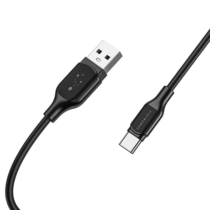 Кабель USB Borofone BX42 Encore, USB - Type-C, 3A, 1м, черный