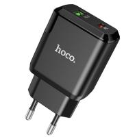 Зарядное устройство Hoco N5 USB + Type-С 20w Черный