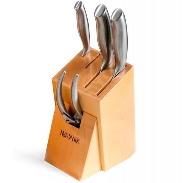 Набор ножей XIAOMI Huo Hou Nano Knife на подставке, 5 предметов (HU0014)
