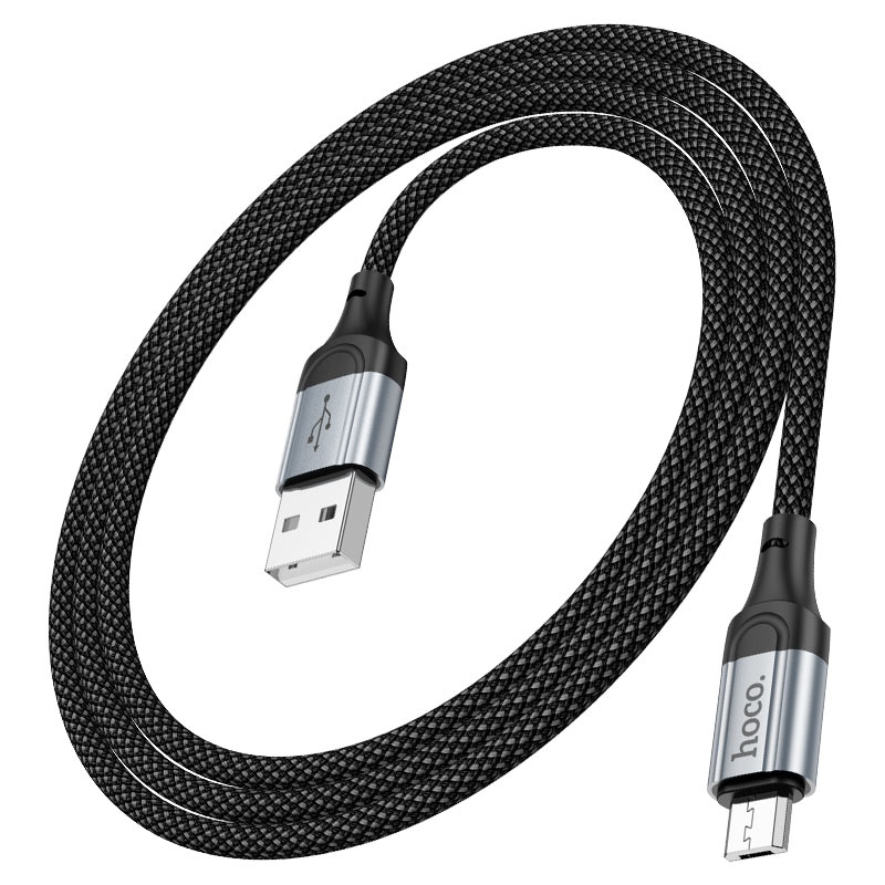 Кабель Hoco X102 Fresh USB-A — Micro-USB, 2,4 А, 1 м, чёрный Кабель Hoco X102 Fresh USB-A — Micro-USB, 2,4 А, 1 м, чёрный