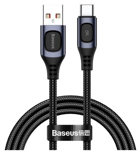 Кабель USB BASEUS Flash Multiple USB - Type-C 5A 2м Серый (CATSS-B0G)