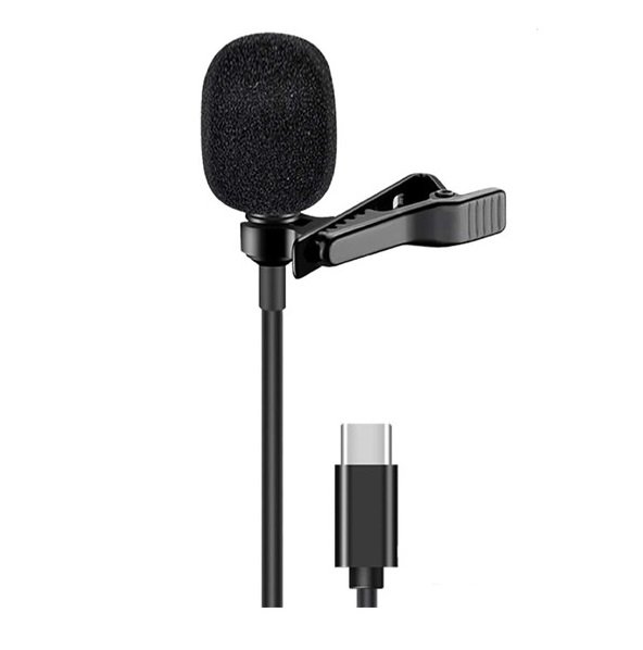 Микрофон петличный CANDC DC-C4, Type-C+AUX, 6 м, черный