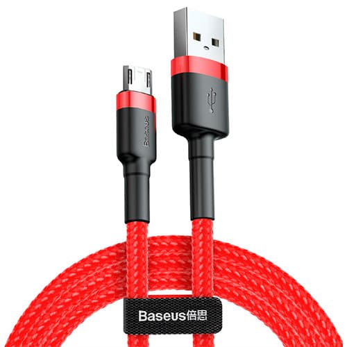 Кабель USB BASEUS Cafule USB - MicroUSB 1.5А 2 м Красный (CAMKLF-C09)