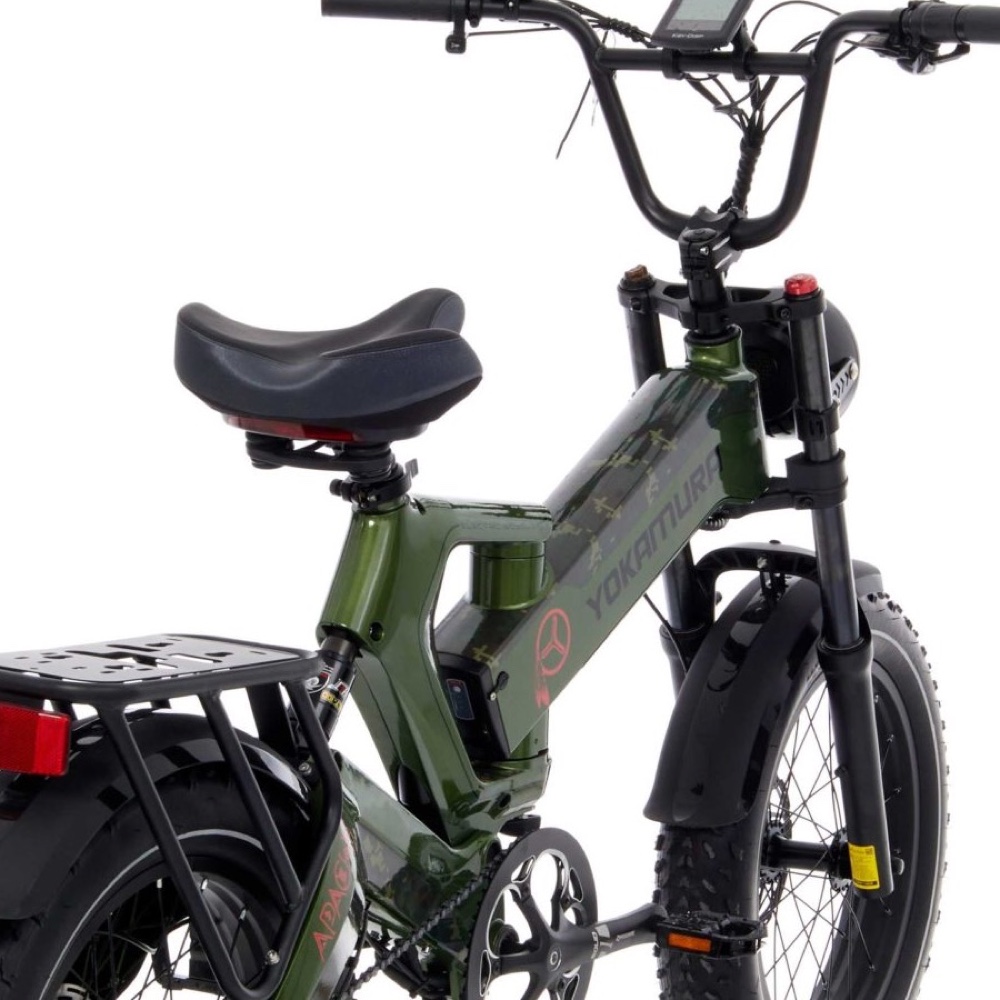 Электровелосипед Yokamura Apache 48V 20Ah Military Green — Органы управления и дисплей